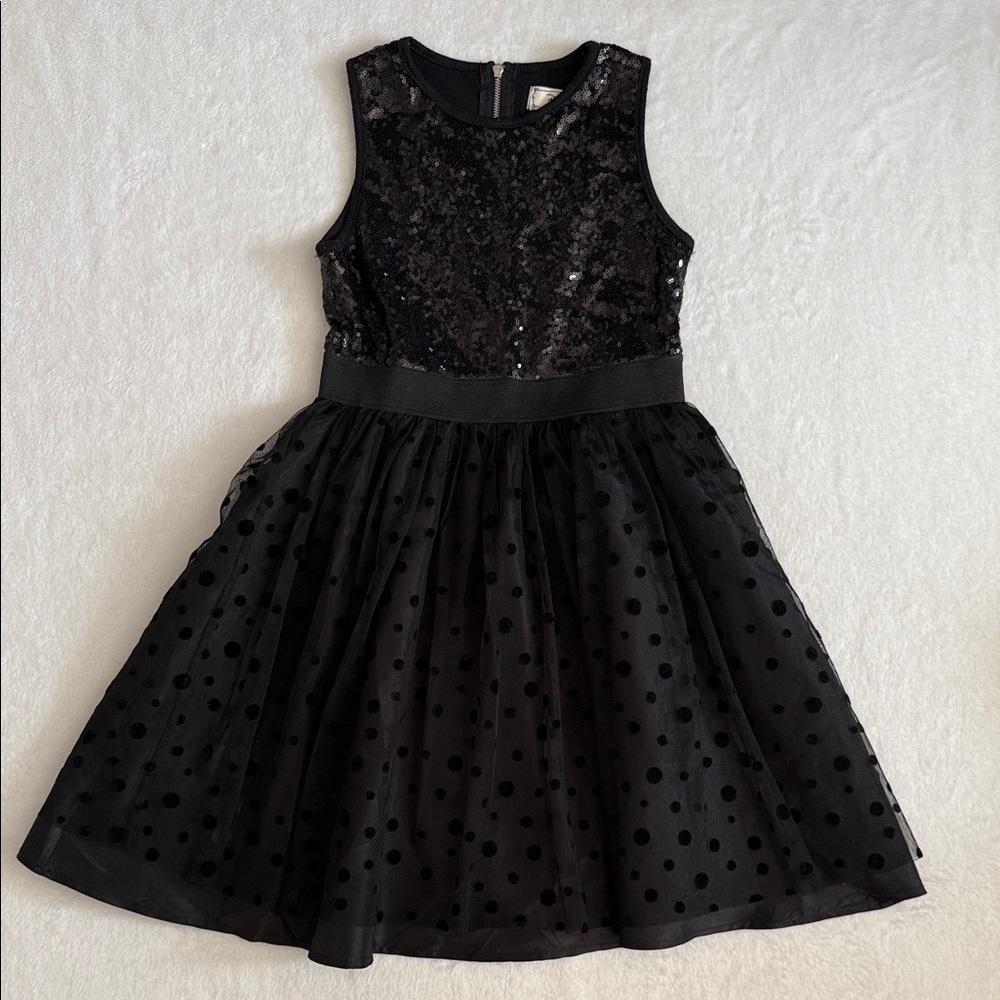 {Disney} D-Signed | Descendants Sequin Bodice Sleeveless Party Dress Black S 7/8